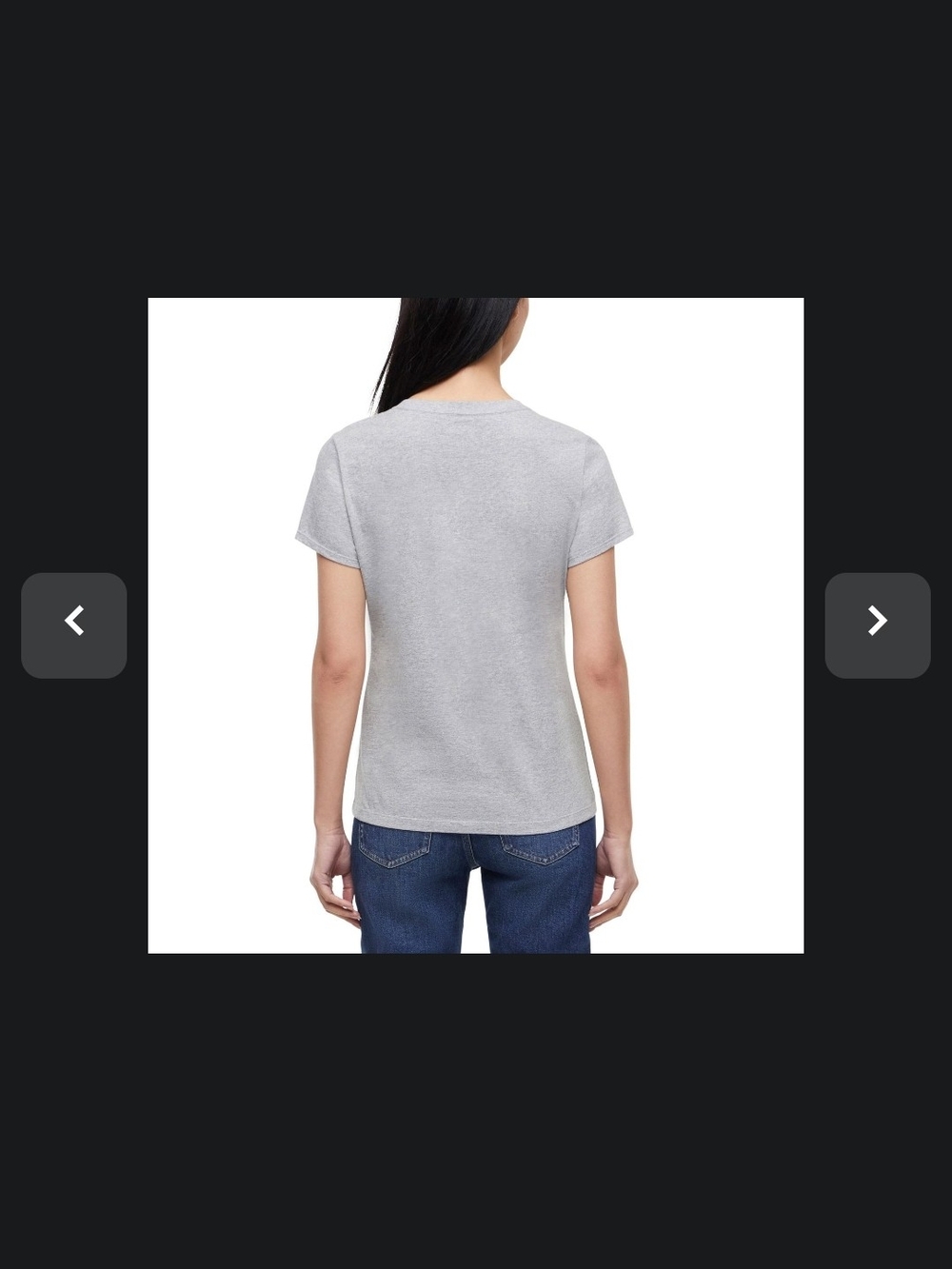GAP Gray Logo Crewneck Short Sleeve Tee - Picture 2 of 2
